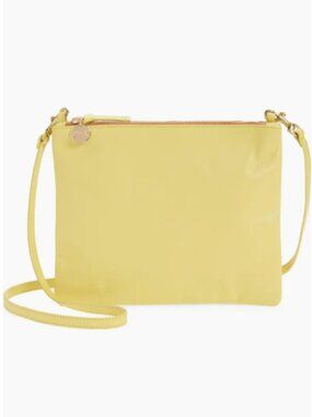 Clare V. Double Sac Bretelle Crossbody – Butter Yellow | NWT | Summer Must-Have